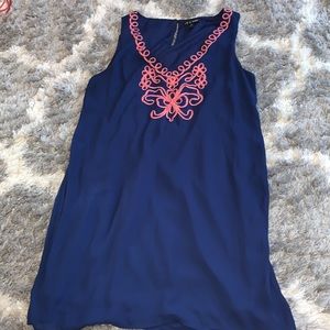 Like New Women’s Shift Dress; XL, Navy